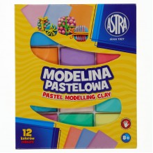 Modelina Astra pastelowa 12 kolorów