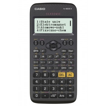 Kalkulator naukowy Casio FX-82CEX, 379 funkcji, 77x166mm, czarny