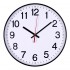 Zegar ścienny Donau plastikowy, 30cm, czarny