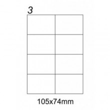 Etykiety samoprzylepne Emerson A4 105x74mm