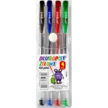 Komplet długopisów żelowych Fun&Joy 4 kolory