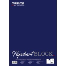 Blok do flipchartów Office Products 58,5x81cm, czysty 50 kartek