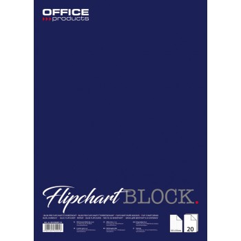 Blok do flipchartów Office Products 58,5x81cm, w kratkę 20 kartek