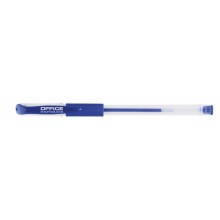 Długopis żelowy Office Products, gumowy uchwyt, 0,5mm, niebieski