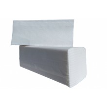Ręczniki składane ZZ Office Products, celuloza, 2-warstwowe, 21x25cm, 3000 listków, białe