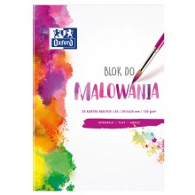 Blok do malowania Oxford A4, 120g, 20k, biały