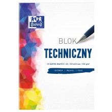 Blok techniczny Oxford A3, 250g biały