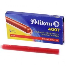 Naboje atramentowe Pelikan GTP/5 czerwone