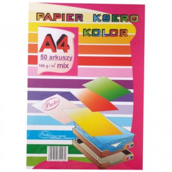 Papier ksero kolorowy Protos A4, 50k, 160g, mix intensywny