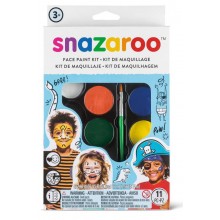 Farby do malowania twarzy Snazaroo zestaw chłopięcy, 8 kolorów