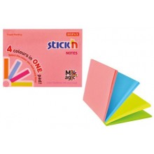 Notes samoprzylepny Stick'n Magic Pads 76x101 mm, neon