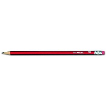 Ołówek techniczny z gumką Titanum 4B