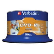 Płyty DVD-R Verbatim 4,7GB cake, 50 sztuk, pod nadruk